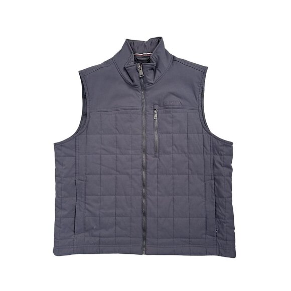 Orvis Men's Quilted Vest XL Full Zip 4 Pockets Insulated Gray - Picture 1 of 11